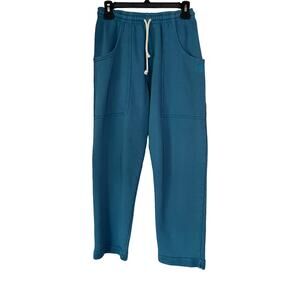 Big Bud Press XXS Blue Wide Leg Sweatpants Made in LA 100% Cotton USA